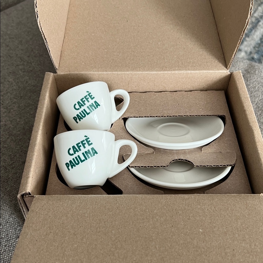 Caffè Paulina White Espresso Cup Set